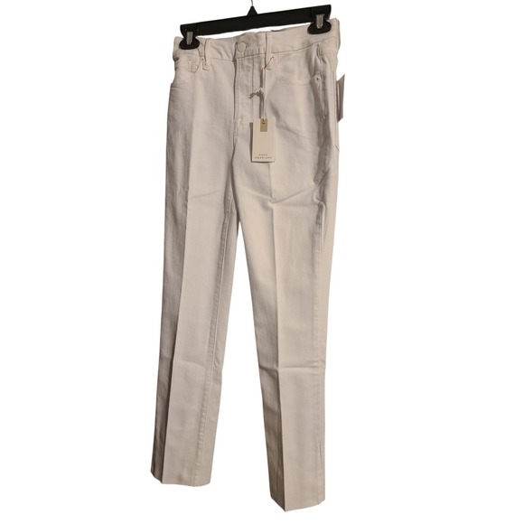 Good American Denim - Good American Jeans Women's Good Legs Raw Hem‎ Straight Mid Rise White-Size 2/26
